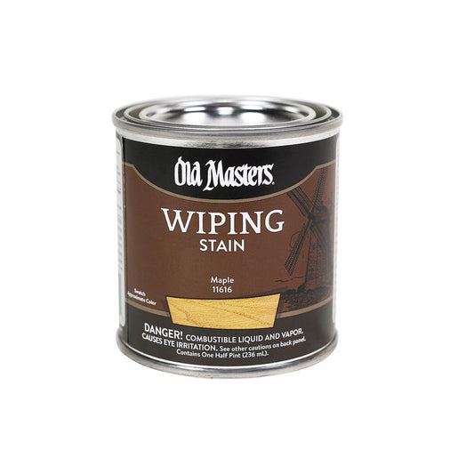 Old Masters Semi-Transparent Maple Oil-Based Wiping Stain 0.5 pt. (Pack of 6)