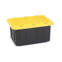 Homz Durabilt 12-1/4 in. H x 26 in. W x 17-3/4 in. D Stackable Storage Tote (Pack of 6)