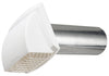 Dundas Jafine ProMax 4 in. D White Aluminum/Plastic Wall Exhaust Hood