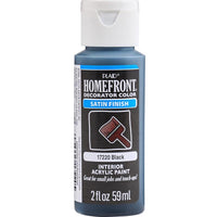 Homefront Satin Black Hobby Paint 2 oz. (Pack of 3)