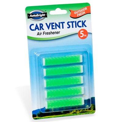 Car Air Freshener, Vent Stick, Outdoor Fresh, 5-Pk.