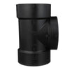Charlotte Pipe 4 in. Hub X 4 in. D Hub ABS Flush Cleanout Tee