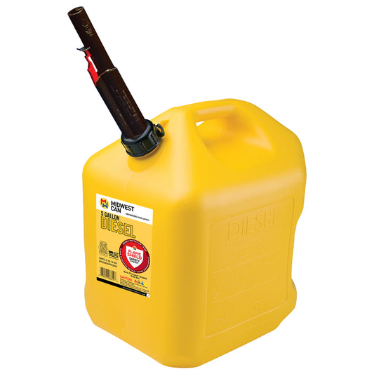 Midwest Can FlameShield Safety System Plastic Safety Diesel Can 5 gal (Pack of 4)