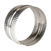 Deflect-O Jordan 3 in. L x 6 in. Dia. Silver/White Aluminum Duct Connector (Pack of 12)