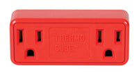 Thermocube Non-Polarized 2 outlets Outlet Converter 1 pk