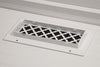 Steelcrest Designer 10 X 4 Wall /Ceiling White Return Vent Cover, With Face Mounting Screw Holes, No Damper