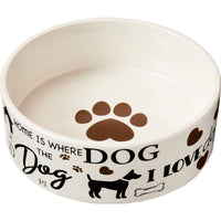 7" I Love Dog Dish