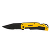 DeWalt Black/Yellow 8CR13MOV Steel 8 in. Premium Pocket Knife