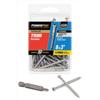 Hillman Power Pro No. 8  x 3 in. L Star Trim Screws 25 pk