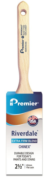 Premier Riverdale 2-1/2 in. W Extra Stiff Flat Sash Paint Brush (Pack of 6)