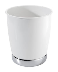 iDesign York 2.38 gal White Steel Classic American Trash Can - Deal of The Week