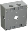 Hubbell Bell 31 cu in Rectangle Aluminum 2 gang Weatherproof Box Gray