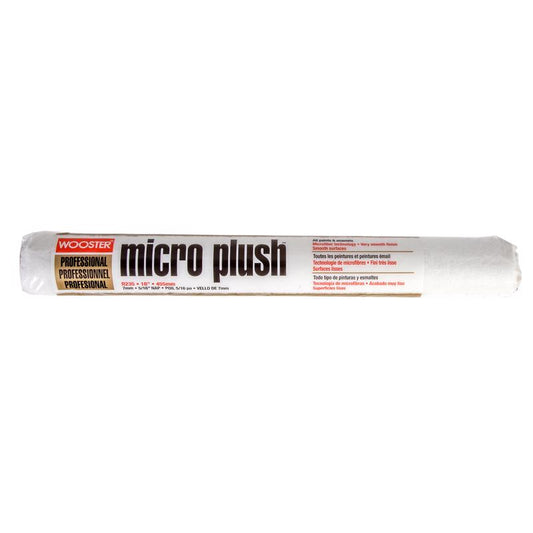 Wooster Micro Plush Microfiber 5/16 in. x 18 in. W Regular Paint Roller Cover 1 pk