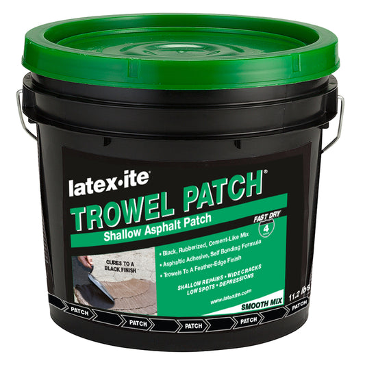 Latex-Ite Trowel Patch Black Asphalt Patch 1 gal. (Pack of 6)