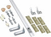 National Hardware 48 in. L White Steel Folding Door Hardware Set 1 pk