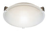 Bel Air Lighting Neptune 4 in. H X 12 in. W X 12 in. L Brushed Nickel White Ceiling Fixture