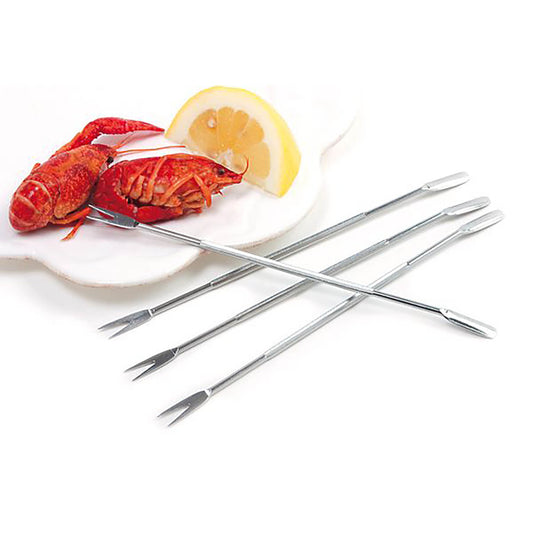 Norpro Silver Stainless Steel Seafood Forks