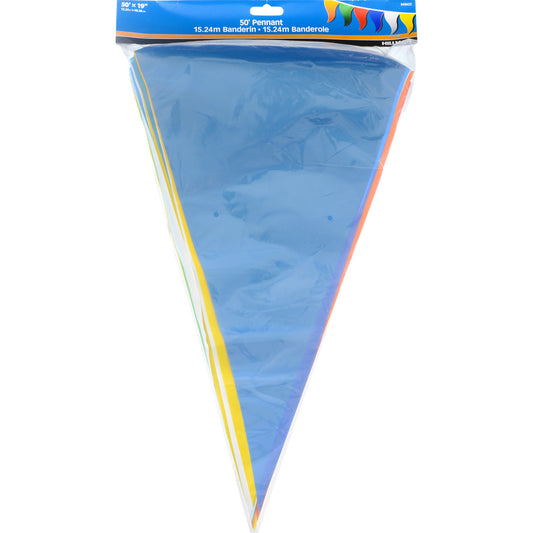 Hillman Pennant Flag String 8 in. H X 50 ft. L (Pack of 5)