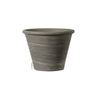 Deroma Duo Grafite 4.96 in. H X 6.7 in. D Clay Vasum Planter Gray