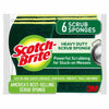 Scotch-Brite Heavy Duty Sponge For Pots and Pans 4.5 in. L 6 pk