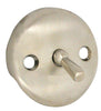 Danco 3-1/4 in. Brushed Nickel Round Metal Overflow Plate - Open Box