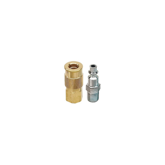 Campbell Hausfeld Brass/Steel Air Coupler and Plug Set 1/4 in. Female Male 2 pc