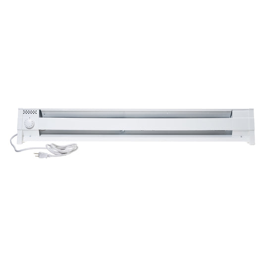 Cadet 600 sq. ft. Heating Area White 12.5A 120V 1500W 5120 BTU Convection Baseboard Heater