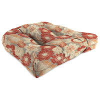 Jordan Manufacturing Multicolored Floral Polyester Wicker Seat Cushion 4 in. H X 19 in. W X 19 in. L (Pack of 8)