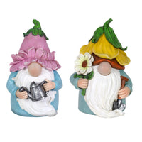 Exhart Resin Multi-color 7.48 in. Gnome Garden Statue (Pack of 4)