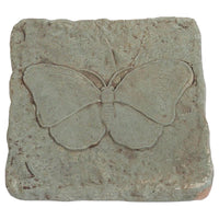 Athens Stonecasting Beige/Brown Concrete 2 in. H Butterfly Stepping Stone (Pack of 5)