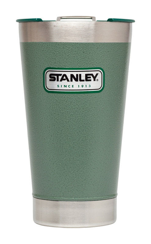 Stanley 3.8 in. W x 3.8 in. L Hammertone Green Stainless Steel Vacuum Glass w/Lid 1 pc. (Pack of 4)