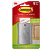 3M Command Steel-Plated Silver Metal 8 lb. 1 pk Picture Hanger