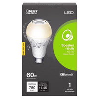 Feit Electric 60 W 800 lm. A19 Warm White Equivalence E26 LED Speaker Bulb