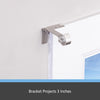 Kenney Fast Fit Silver Brushed Nickel Metal Curtain Rod Bracket 5/8 L x 3 in. Projection - Deal of The Week