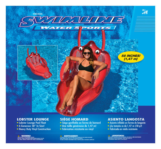 Swimline Red Vinyl Inflatable Pool Float