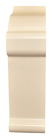 Plastx 8 in. H X 2-1/2 ft. W 1-Way White ABS Plastic Baseboard Heater Cover