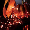 Celebrations Orange 250 ct LED Connectable Big Seed Cluster Halloween Lights