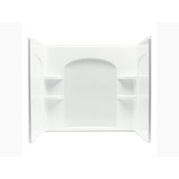 Sterling Ensemble 75-1/4 in. H X 33-1/4 in. W X 60 in. L White Shower Wall Set