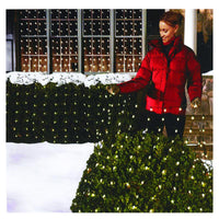 Celebrations Clear/Warm White Plug-In Incandescent 150-Bulb Shimmer Christmas Lights 4 x 6 ft. - Deal of The Week