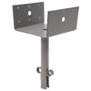 Simpson Strong-Tie 3 in. H X 6 in. W 12 Ga. Galvanized Steel Elevated Post Base