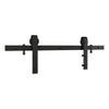 National Hardware Classic 72 in. L Matte Black Steel Barn Door Hanger Kit 1 pc
