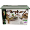 Lees HerpHaven Rectangle Reptile and Amphibian Carrier with Locking Lid Ventilation and Handle Large 14.5 in. x 8.75 in. x 9.75 in - Open Box
