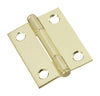 National Hardware 1.56 in. W X 2 in. L Brass Steel Cabinet Hinge (Pack of 5)