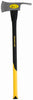 Collins Black/Yellow Double Bit Head Landscaping/Pulaski Axe 3.5 lbs. with 34 in. Fiberglass Handle
