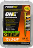 Hillman POWERPRO ONE No. 10 X 2-3/4 in. L Star Flat Head Multi-Material Screw 1 lb 97 pk