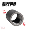 BK Products 1 in. FPT x 1 in. Dia. FPT Black Malleable Iron Coupling (Pack of 5)