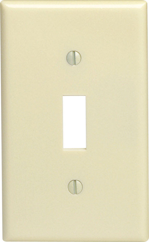 Leviton Ivory 1 gang Plastic Toggle Wall Plate 1 pk (Pack of 20)