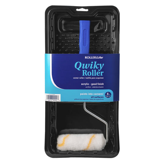 RollerLite Qwiky Roller 4 in. W Mini Paint Roller Kit Threaded End
