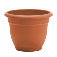Bloem Terracotta Clay Resin Bell Ariana Planter 8 Dia. in. with Drainage Holes