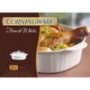 Corningware Ceramic Oblong Dish with Lid 4 qt. White (Pack of 2)